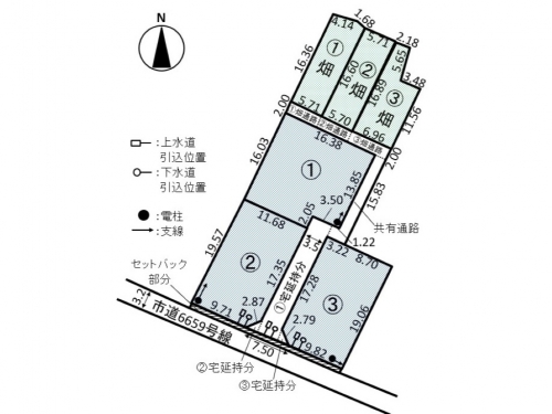 スマイルタウン今井 全3区画【小学校まで徒歩5分！畑付きで家庭菜園を楽しめます】