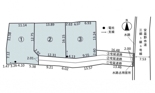 安曇野市三郷明盛 全3区画【小中学校まで徒歩4分！利便施設充実で安心の立地】